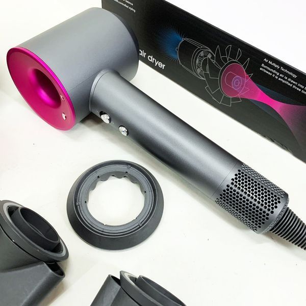 Фен Super Hair Dryer с 5 насадками для быстрой сушки и укладки волос 00014975 фото