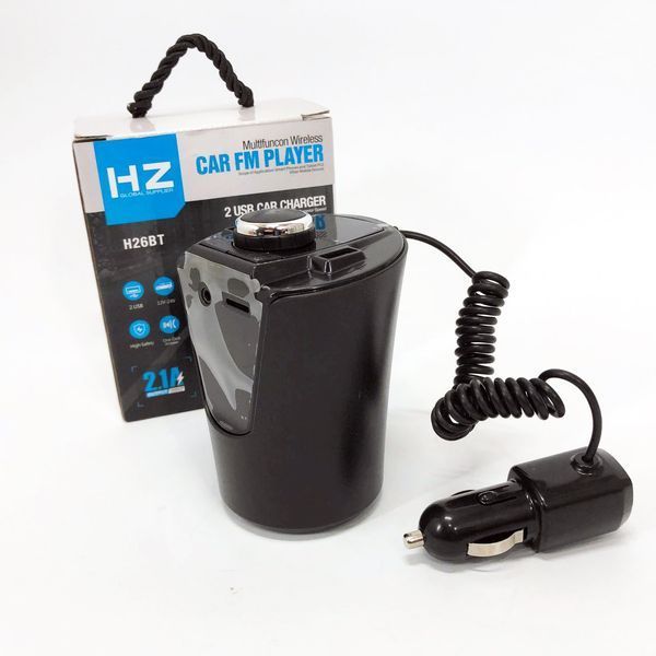 Автомобільний FM-трансмітер модулятор HZ FM MOD H26+BT (BX6) живлення від прикурювача з Bluetooth 00016817 фото