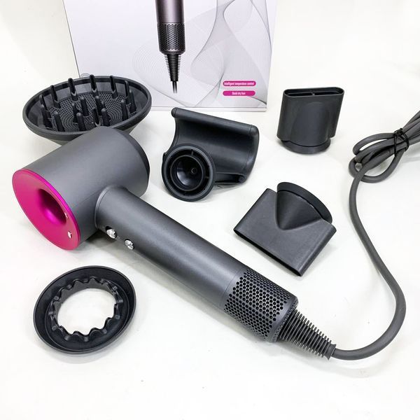 Фен Super Hair Dryer с 5 насадками для быстрой сушки и укладки волос 00014975 фото