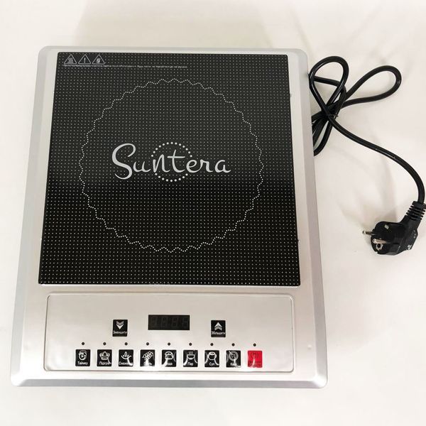 Плитка индукционная Suntera ICD-1012, 2000 Вт, индукционная плита мини, электроплита инфракрасная 00018929 фото