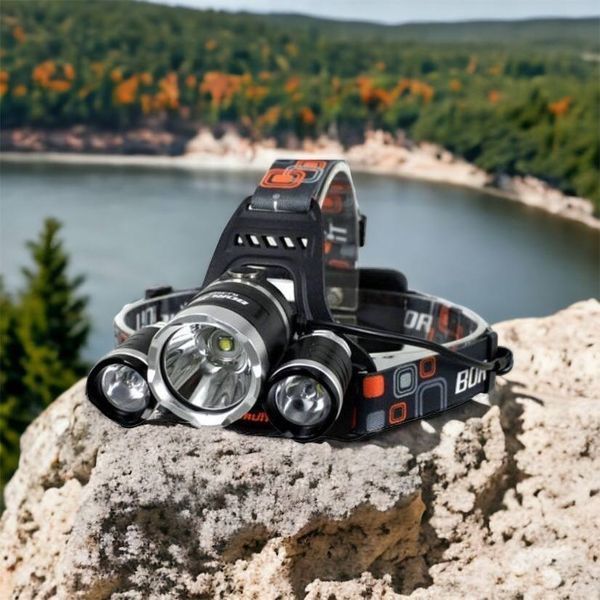 Фонарь Police 3000-T6+2XPE (2х18650, 5 режимов, Zoom, 1500 люмен), Налобный фонарь с линзой 00022887 фото