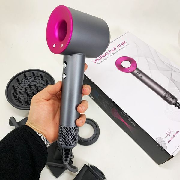 Фен Super Hair Dryer с 5 насадками для быстрой сушки и укладки волос 00014975 фото