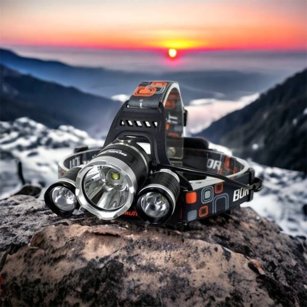 Фонарь Police 3000-T6+2XPE (2х18650, 5 режимов, Zoom, 1500 люмен), Налобный фонарь с линзой 00022887 фото