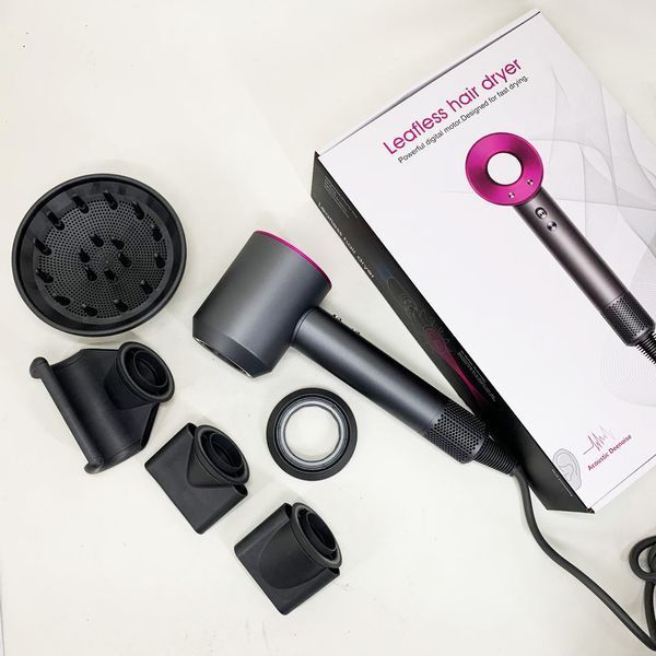 Фен Super Hair Dryer с 5 насадками для быстрой сушки и укладки волос 00014975 фото