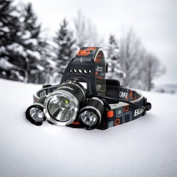 Фонарь Police 3000-T6+2XPE (2х18650, 5 режимов, Zoom, 1500 люмен), Налобный фонарь с линзой 00022887 фото