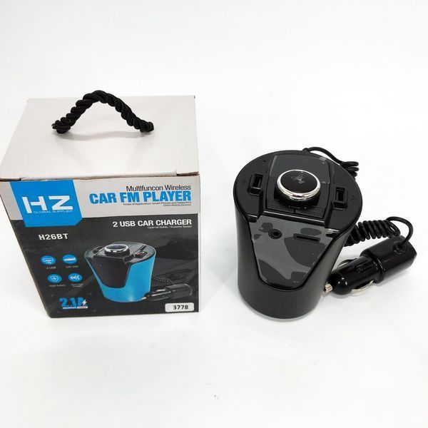 Автомобільний FM-трансмітер модулятор HZ FM MOD H26+BT (BX6) живлення від прикурювача з Bluetooth 00016817 фото