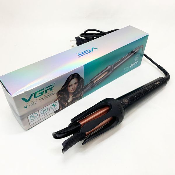 Плойка VGR V-581, температура від 130 &deg; C до 210 &deg; C, керамічне покриття, LED дисплей, 45 Вт 00014875 фото