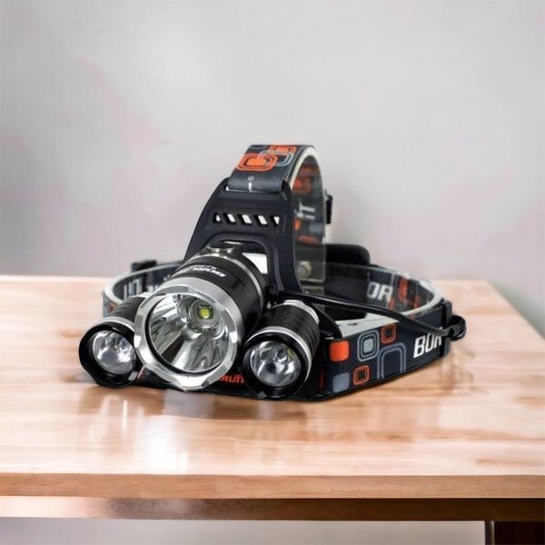 Фонарь Police 3000-T6+2XPE (2х18650, 5 режимов, Zoom, 1500 люмен), Налобный фонарь с линзой 00022887 фото