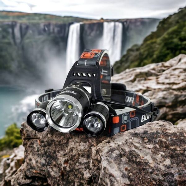 Фонарь Police 3000-T6+2XPE (2х18650, 5 режимов, Zoom, 1500 люмен), Налобный фонарь с линзой 00022887 фото