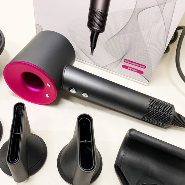 Фен Super Hair Dryer с 5 насадками для быстрой сушки и укладки волос 00014975 фото