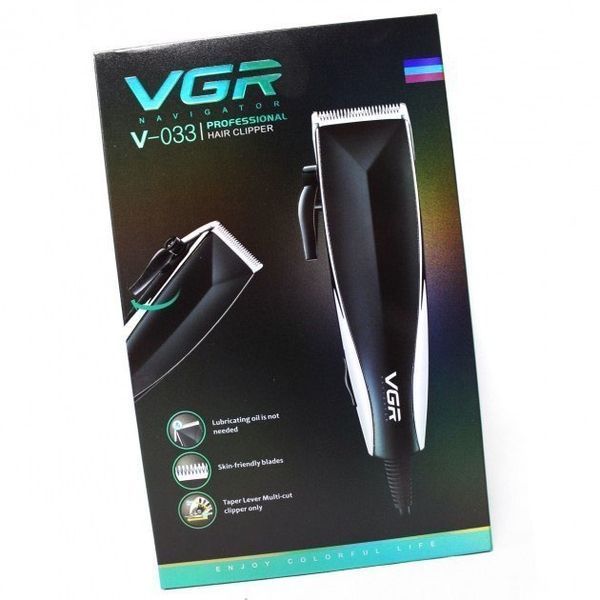 Професійна машинка для стрижки волосся VGR V-033 з функцією тримера та 4 насадками 00014498 фото
