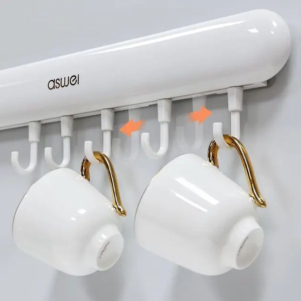 Универсальная настенная вешалка с крючками Towel hook LY-839 00012927 фото