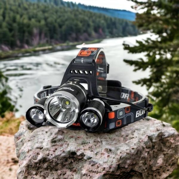 Фонарь Police 3000-T6+2XPE (2х18650, 5 режимов, Zoom, 1500 люмен), Налобный фонарь с линзой 00022887 фото