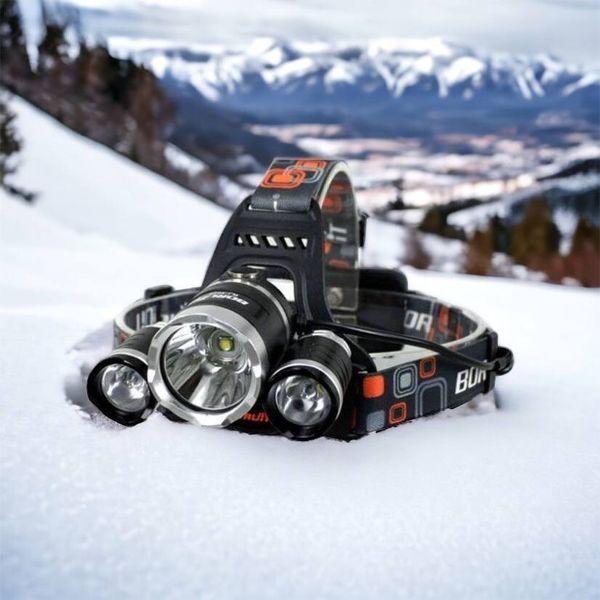 Фонарь Police 3000-T6+2XPE (2х18650, 5 режимов, Zoom, 1500 люмен), Налобный фонарь с линзой 00022887 фото