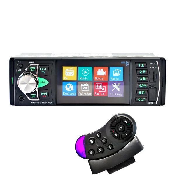 Автомобільна Bluetooth магнітола PI 4023 BT з пультом на кермо та великим екраном 00016851 фото