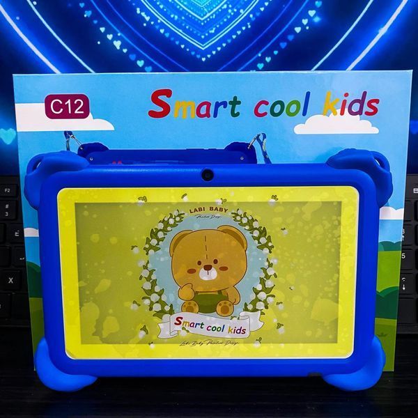 Планшет Smart Cool Kids C12 для дітей, 8 ГБ ОЗУ, 256 ГБ ПЗУ, Android, 7 дюймів синій 00018246 фото
