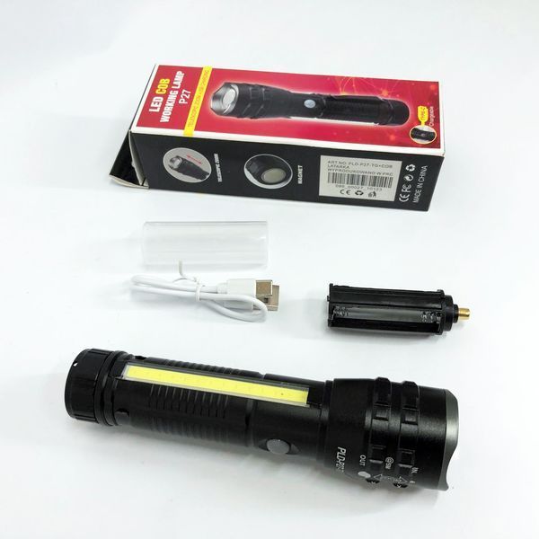 Кишеньковий ліхтарик PLD-P27 White Laser LED PM10-TG+COB, Надпотужний ліхтарик, Підствольний ліхтарик 00023397 фото