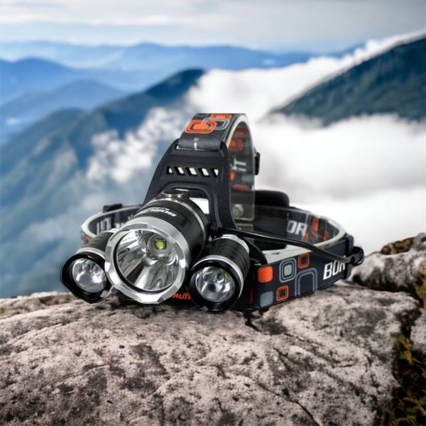 Фонарь Police 3000-T6+2XPE (2х18650, 5 режимов, Zoom, 1500 люмен), Налобный фонарь с линзой 00022887 фото