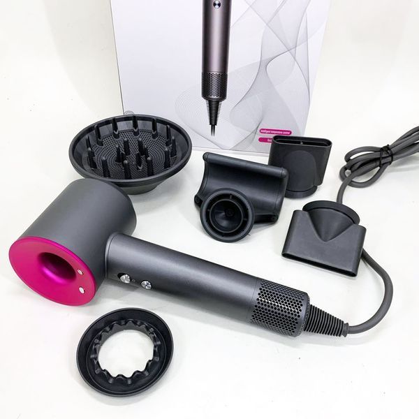 Фен Super Hair Dryer с 5 насадками для быстрой сушки и укладки волос 00014975 фото