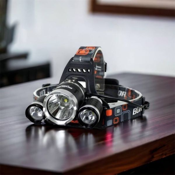 Фонарь Police 3000-T6+2XPE (2х18650, 5 режимов, Zoom, 1500 люмен), Налобный фонарь с линзой 00022887 фото