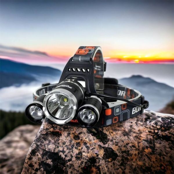Фонарь Police 3000-T6+2XPE (2х18650, 5 режимов, Zoom, 1500 люмен), Налобный фонарь с линзой 00022887 фото