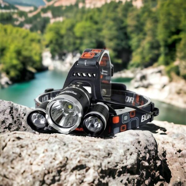 Фонарь Police 3000-T6+2XPE (2х18650, 5 режимов, Zoom, 1500 люмен), Налобный фонарь с линзой 00022887 фото