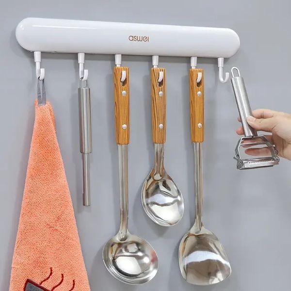 Универсальная настенная вешалка с крючками Towel hook LY-839 00012927 фото