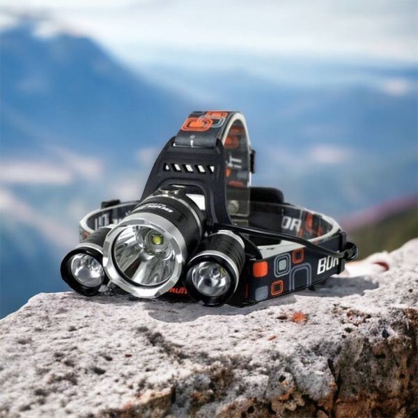 Фонарь Police 3000-T6+2XPE (2х18650, 5 режимов, Zoom, 1500 люмен), Налобный фонарь с линзой 00022887 фото