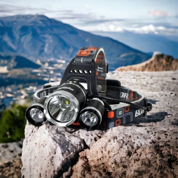 Фонарь Police 3000-T6+2XPE (2х18650, 5 режимов, Zoom, 1500 люмен), Налобный фонарь с линзой 00022887 фото