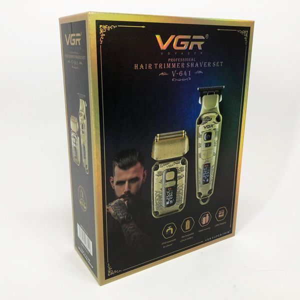 Машинка для стрижки та гоління VGR V-641, Бездротова електробритва, Машинка для стрижки голови 00015149 фото