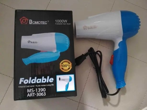 Фен для волос Domotec MS-1390 дорожный складной 00021536 фото