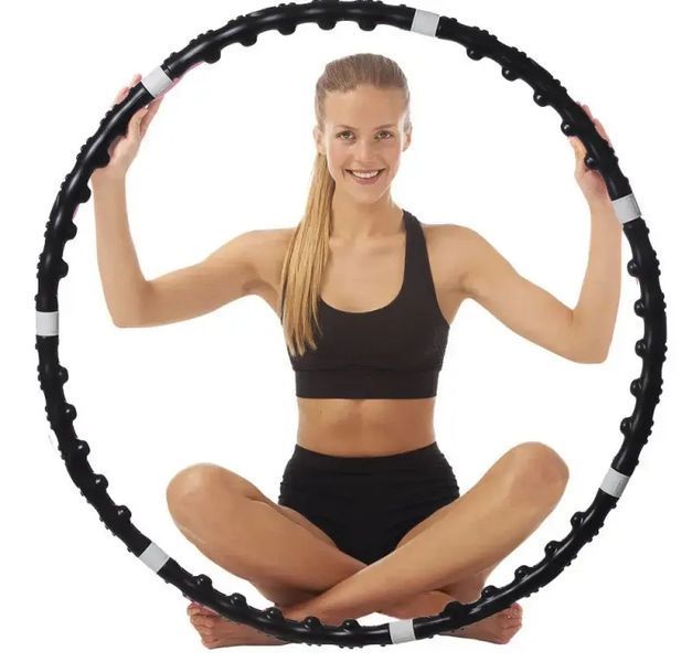 Массажный спортивный обруч hula hoop professional для похудения 00015640 фото