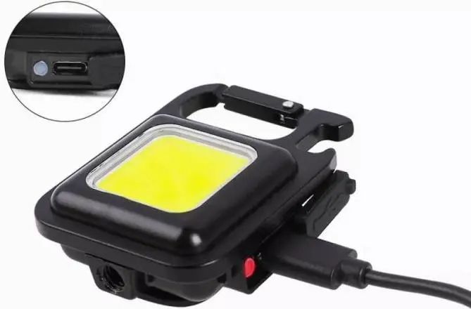 Багатофункціональний акумуляторний LED ліхтарик-брелок 00023130 фото