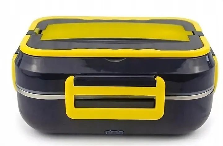 Ланч-бокс з підігрівом знімною чашею c21 1.5l від мережі 12v 40w чорний з жовтим 00012966 фото