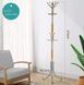 Металлическая напольная стойка-вешалка для одежды Coat Rack тренога 16 крючков 00014062 фото 2