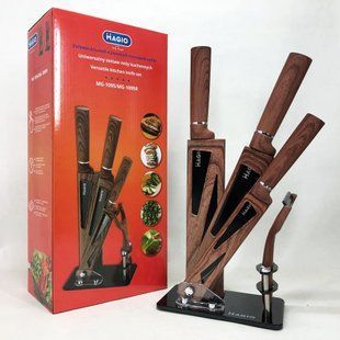 Набор ножей Magio MG-1095 5 предметов, Поварские кухонные ножи набор, Набор ножей для кухни 00018795 фото