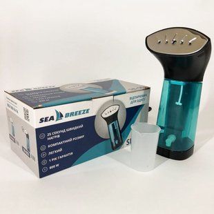 Відпарювач портативний SeaBreeze SB-002, компактний універсальний відпарювач. Колір: чорний 00012547 фото