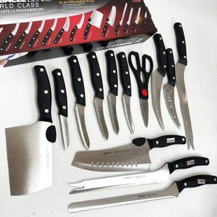 Набір кухонних ножів Contour Pro Knives 13 предметів, Набір кухонного приладдя набір ножів 00020002 фото