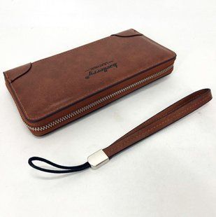 Кошелек кожаный мужской Baellerry leather brown, кошелек мужской для карточек. Цвет: коричневый 00018425 фото