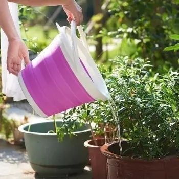 Складане силіконове відро 5л Collapsible Bucket 00014119 фото