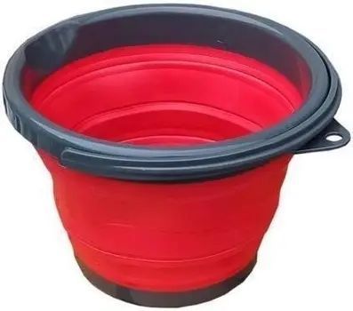 Складане силіконове відро 5л Collapsible Bucket 00014119 фото