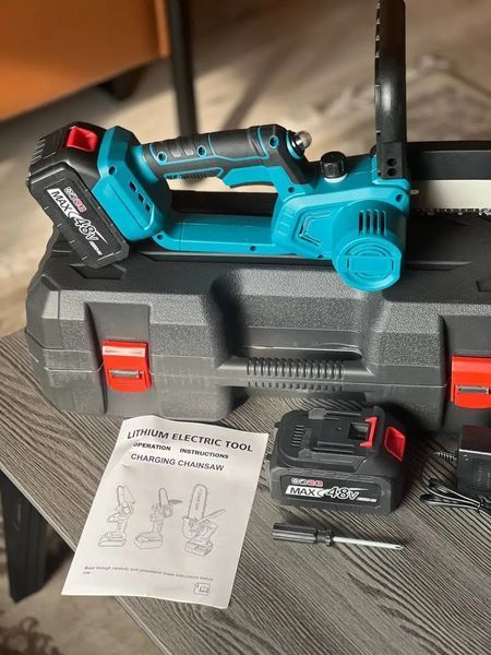 Аккумуляторная мини электрическая Electric chain saw 8 дюймов 00022595 фото