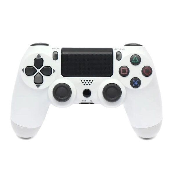 Джойстик DOUBLESHOCK для PS 4, бездротовий ігровий геймпад PS4/PC акумуляторний джойстик. Колір білий 00016337 фото