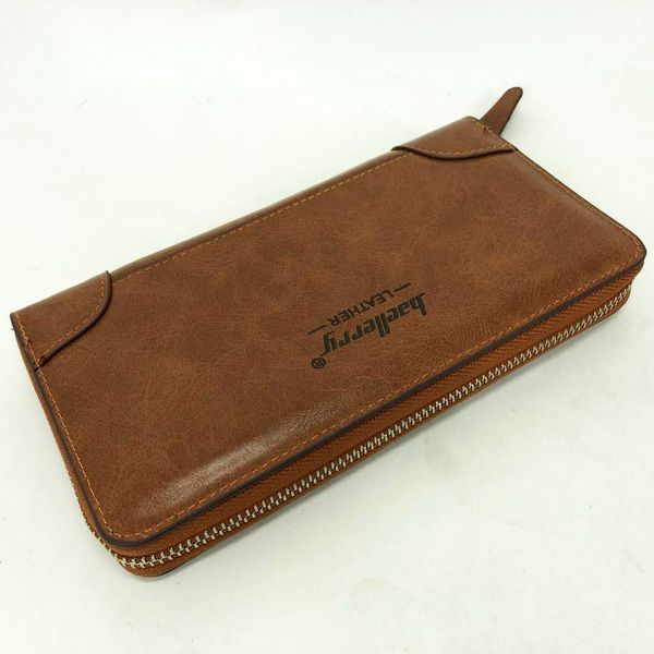 Кошелек кожаный мужской Baellerry leather brown, кошелек мужской для карточек. Цвет: коричневый 00018425 фото