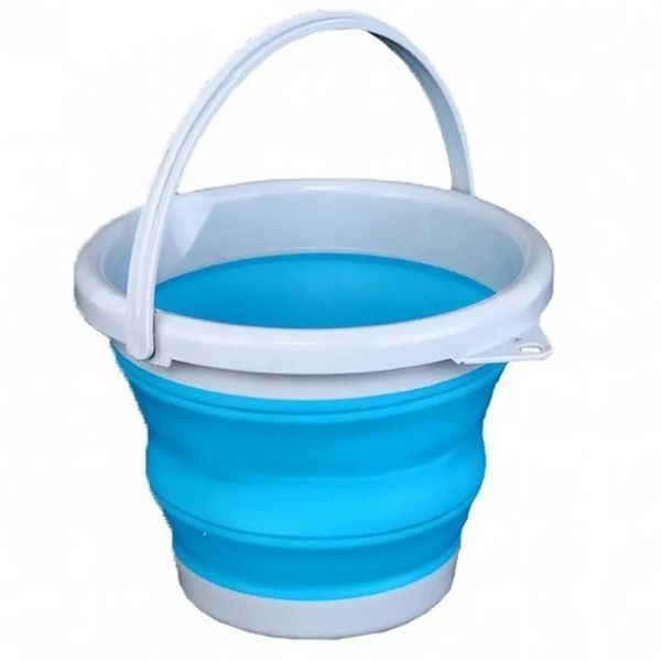 Складане силіконове відро 5л Collapsible Bucket 00014119 фото
