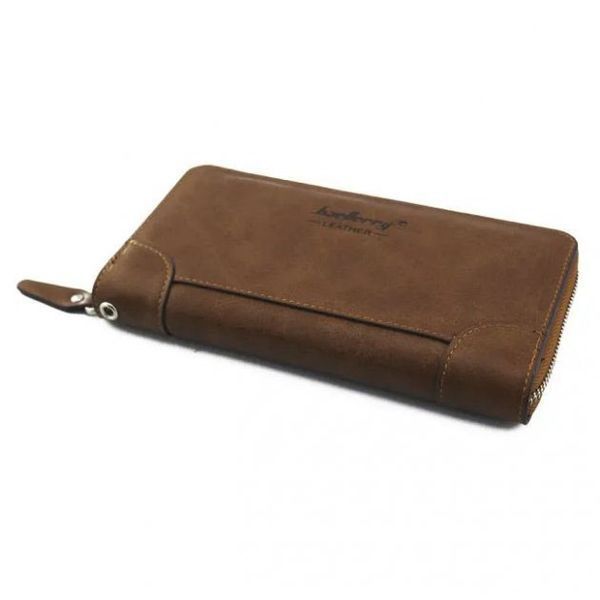Кошелек кожаный мужской Baellerry leather brown, кошелек мужской для карточек. Цвет: коричневый 00018425 фото