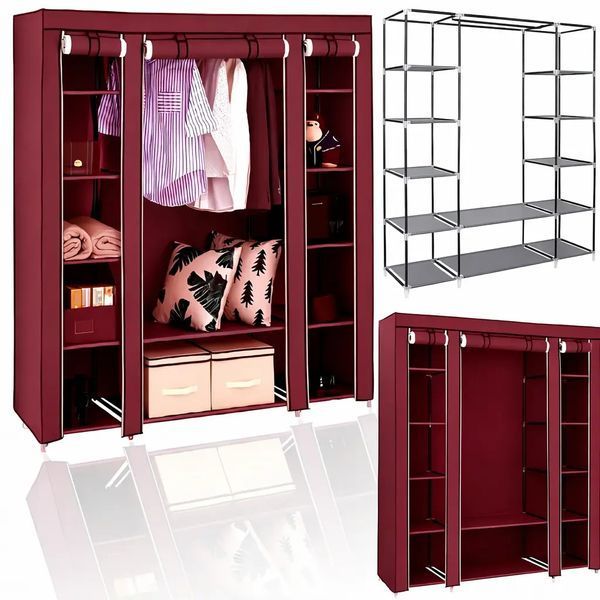 Тканевой шкаф HCX Storage Wardrobe 88130 Бордо 00014244 фото