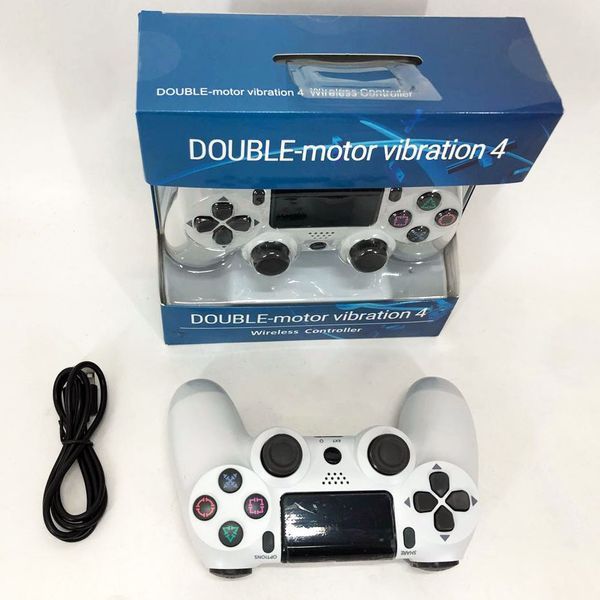 Джойстик DOUBLESHOCK для PS 4, бездротовий ігровий геймпад PS4/PC акумуляторний джойстик. Колір білий 00016337 фото