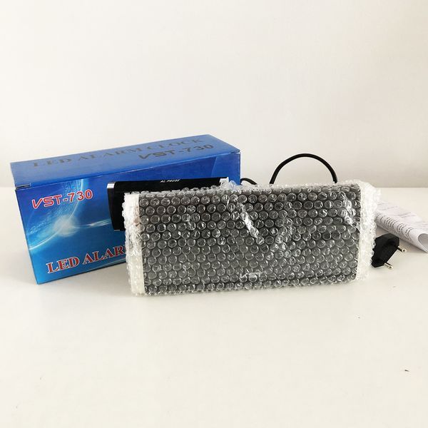 Электронные Часы VST-730-4 green, цифровые настольные сетевые часы, led alarm clock с будильником 00012596 фото