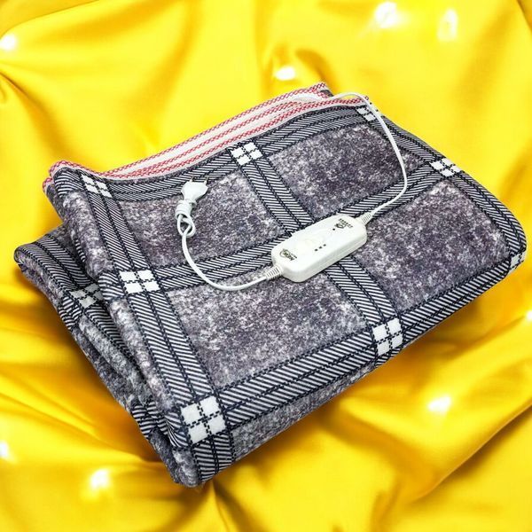 Электропростынь электрическая простынь с подогревом Electric Blanket 150х170см. Цвет: серый с фиолетовым оттенком 00013615 фото